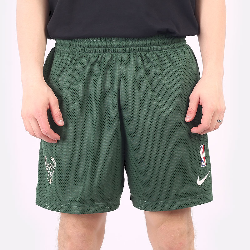 мужские зеленые шорты  Nike Milwaukee Bucks NBA Shorts DN8250-323 - цена, описание, фото 2